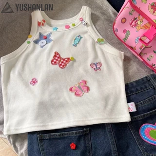 YUSHANLAN áo phông áo thun nữ croptop baby tee thời trang Đơn giản Fashion Xu hướng WBX2410ABP 2Z240110