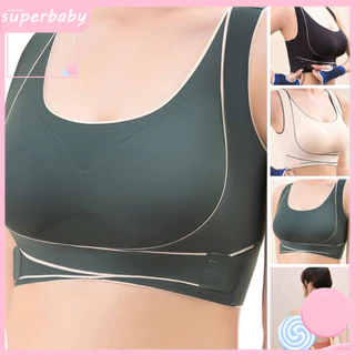 Áo Ngực Thể Thao Không Đường May Thoải Mái Có Dây Điều Chỉnh Cho Nữ Plus Size