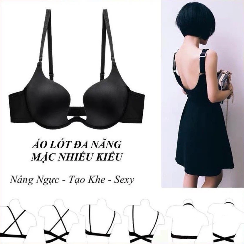 [AC370] Áo lót nữ, áo lót có gọng thiết kế xẻ sâu giúp ôm và nâng đẩy tạo khe hàng chuẩn đẹp