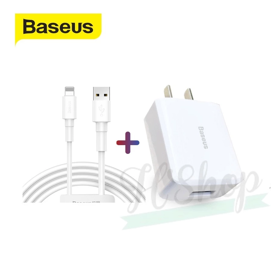Bộ sạc nhanh 2A Baseus Charger Kit CCDX-A02  tương thích cho / lên đến 2A max, tốc độ data 480Mbps, chất liệu TPE, dài 1