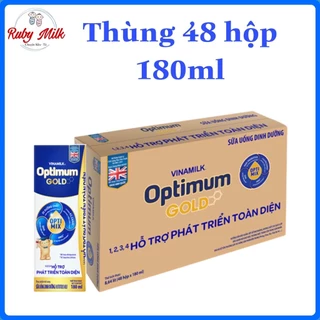 [Date 10.2024] Thùng 48 hộp Sữa pha sẵn Optimum Gold 180ml