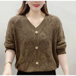 Áo sweater Cổ Chữ v Thời Trang Mùa Thu Cho Nữ