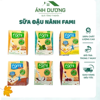 Lốc 6 Hộp Sữa Fami Canxi đậu Nành 200ml  Các Vị Bổ Sung Dưỡng Chất, Tăng Cường Đề Kháng