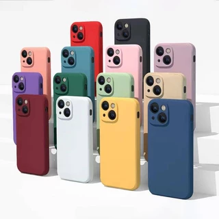 Sang Trọng Ốp Điện Thoại tpu silicone Mềm Màu Trơn Cho iphone 12 pro max mini