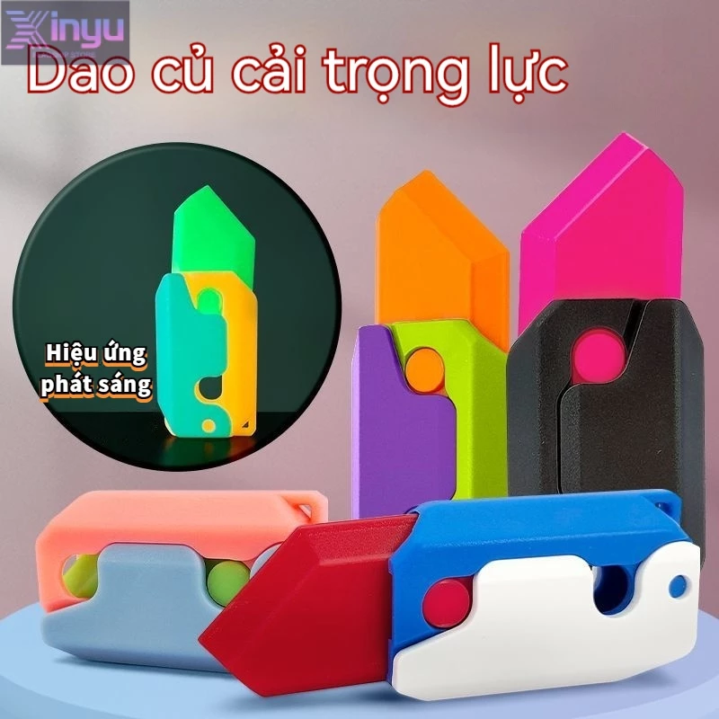 Đồ Chơi Cà Rốt Dao Đồ Chơi Đồ Chơi Dao 3D Trọng Lực Cà Rốt Dao Giải Nén Đồ Chơi Thông Minh Trọng Lực Dạ Quang Cà Rốt Dao Tay Chơi Tay Cầm Mảnh