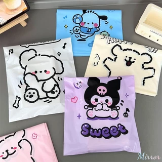 ♕ Sanrio Túi hoạt hình dễ thương Express Túi niêm phong chống nước dày Túi đóng gói quà tặng Túi tự niêm phong Túi đóng gói hộp máy bay