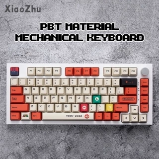 Xiaozhubangchu keycaps Mario bàn phím cơ 124 phím keycaps chất lượng cao kết hợp