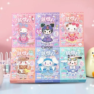 SANRIO Búp Bê Giấy Kuromi Hoạt Hình Dễ Thương Cho Bé