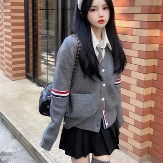 🎀48 giờ gửi🎀Áo Len Nữ Áo Khoác cardigan Dệt Kim Tay Dài Phong Cách Hàn Quốc Thời Trang Mùa Thu Mới Cho Nữ