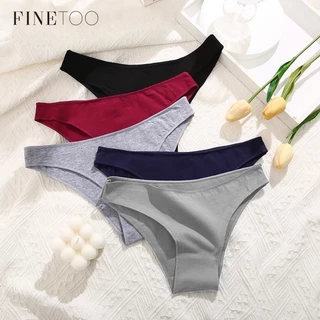 FINETOO Quần Lót cotton Không Đường May Thoáng Khí Cho Nữ