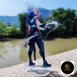 Mô hình Standee Game Figure Valorant Sage Killjoy Jett Sova Cypher Raze Cosplay Acrylic Phụ kiện trang trí decor để bàn