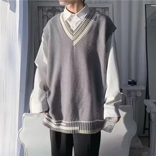 Áo Len Sát Nách Dáng Rộng Phong Cách Thời Trang unisex