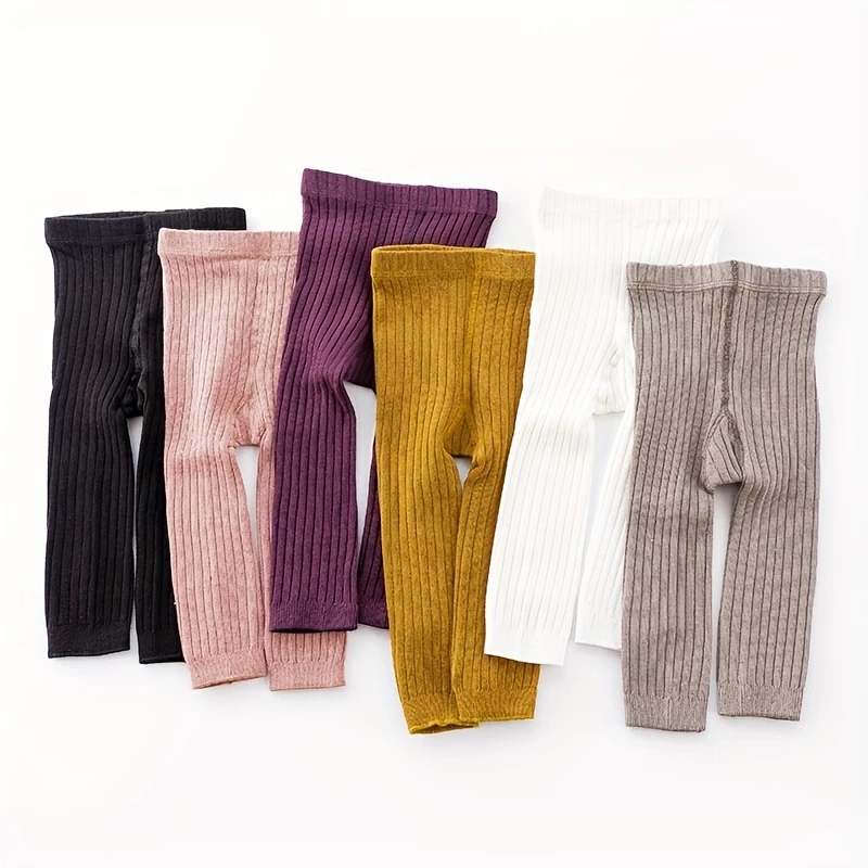1 Chiếc Trẻ Sơ Sinh Tập Đi Gân Đan Quần Legging Cotton Co Giãn Lớn PP Không Có Chân Quần Mềm Mại Thoải Mái Trẻ Em Quần Legging Cho Bé Gái Bé Trai Mùa Xuân Thu Trang Phục Cho 0-4 Tuổi