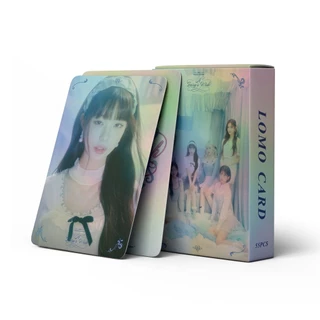 50-55pcs IVE Hologram Laser Lomo Cards 2024 Season's Greetings I'VE MINE Photocards WONYOUNG YUJIN LIZ LEESEO REI GAEUL Kpop Holographic Postcards Fast Shipping YM