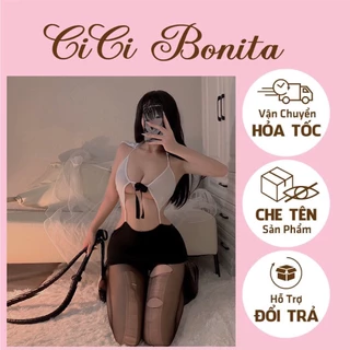 Set váy cosplay cô thư ký gợi cảm (không gồm tất) CP67 CICI BONITA HCM