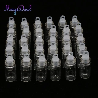 MagiDeal Set 30 Lọ Điều Ước Dạng Lọ Thủy Tinh 1ML Dùng Để Trang Trí