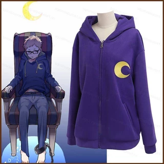 Bể Cá Cảnh 1 Haikyuu!!! Áo Khoác Hoodie Tay Dài Hóa Trang Nhân Vật Anime Tsukishima Kei Phong Cách Harajuku Cho Nam Và Nữ