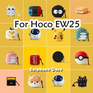 Vỏ Bảo Vệ Hộp Sạc Tai Nghe Hoco EW25 Bằng Silicon Họa Tiết Pikachu & Rồng Dễ Thương