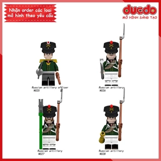 Minifigures Lính Nga Trong Cuộc Chiến Napoleon - Đồ chơi Lắp ghép Xếp hình Mini trung cổ XINH N025 - N028