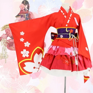 Đỏ Kimono Nữ Nhật Bản Truyền Thống Yukata Haori Kimono Cosplay Áo Nữ Mùa Hè Thời Trang Chụp Ảnh Quần Áo Trang Phục