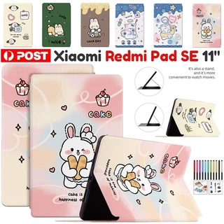 Dành Cho Xiaomi Redmi Pad SE 2023 11.0 "Họa Tiết Hoạt Hình Bao Da Thông Minh Flip Book Vỏ Dễ Thương