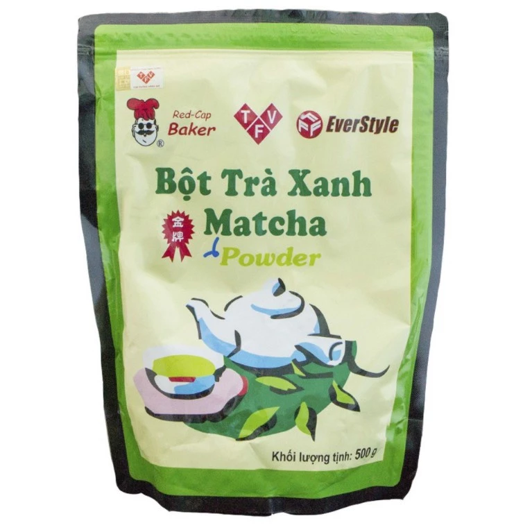 [Gói 500G] Bột Trà Xanh Matcha 500g - Matcha Đài Loan 500G (EverStyle)