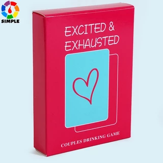 Excited & Exhausted Adult Card Playing Game