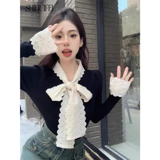 SHIHUIFEI Áo Len áo khoác cardigan Thể thao Popular Casual hàn quốc WMY23C0119 48Z231202