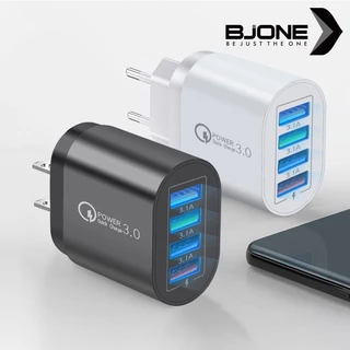 BJONE Bộ sạc 4USB đã sẵn sàng để giao hàng QC3.0 Sạc nhanh Điện thoại di động Đầu sạc điện thoại di động Bộ sạc điện thoại di động 3.1A