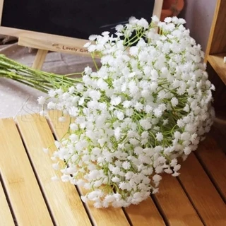 Bó Hoa gypsophila Nhựa Màu Trắng / Hoa gypsophila Nhân Tạo diy Trang Trí Bó Hoa / Bó Hoa Cưới Cho Bé