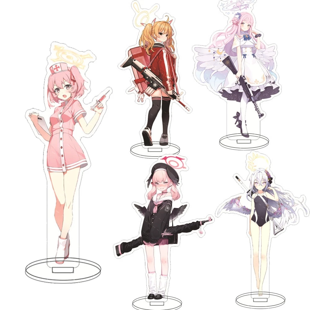 Mô hình Standee Anime Blue Archive Misono Mika Shirasu Azusa Yutori Natsu Acrylic Phụ kiện trang trí để bàn góc học tập