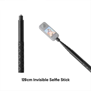 Cho insta 360 X4 X3 X2 1,2m Sợi Carbon Siêu Dài Vô Hình Gậy Selfie Cho Insta360 X4 X3 / ONE X2 / ONE RS Cho Phụ Kiện GoPro