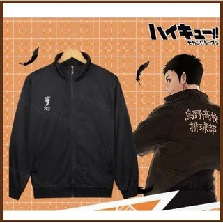 Haikyuu set Đồ Thể Thao Hóa Trang Áo Khoác karasuno