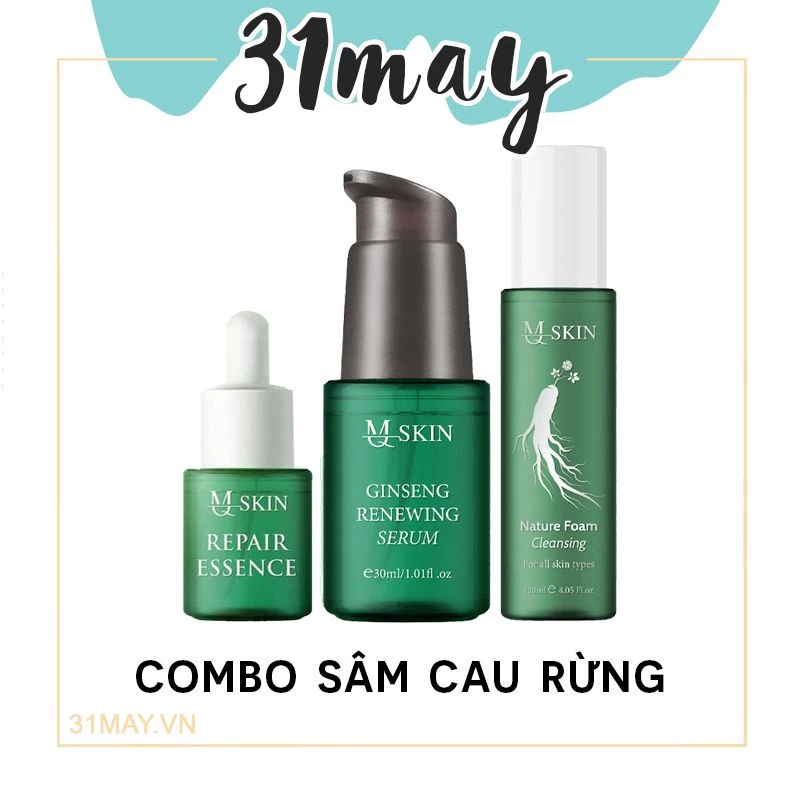 [Tặng sữa rửa mặt+ serum phục hồi] Serum Tái Tạo Da Sâm Cau Rừng MQ Skin Chính hãng