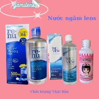 [ Tổng Hợp ] Nước ngâm lens Renu, The View, Angel eyes care, Aqua B5 chuyên cho kính áp tròng