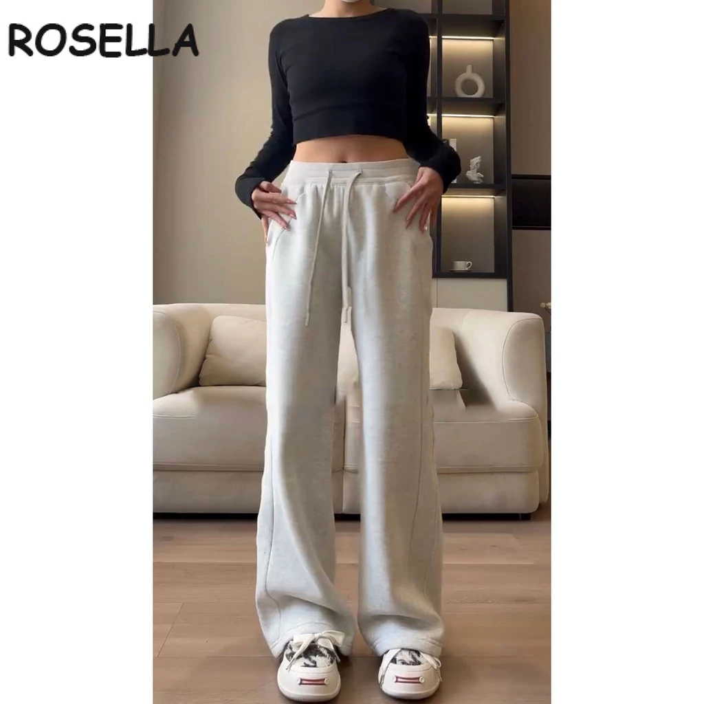 Rosella quần ống rộng Quần Túi Hộp Thoải mái New Style cozy Phong cách WGK23C0F5D 2Z240113