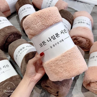 Khăn tắm lông cừu Hàn Quốc  ( LOẠI 1) cỡ lớn 70x140cm, siêu mềm mịn thấm hút nước tốt, nhiều màu lựa chọn