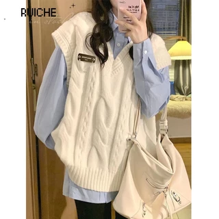 RUICHE Áo Len áo khoác cardigan Thể thao Thời trang Korean Đơn giản WMY23C0D37 51Z231218