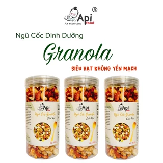 [ COMBO 3 HỘP ] Granola KHÔNG YẾN MẠCH NƯỚNG MẬT - HẠT MACCA (Macca, Hạnh Nhân, Óc Chó Vàng, Óc Chó Đỏ, Hạt Điều)