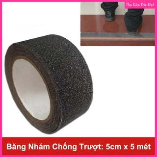 Băng Keo Nhám Cát Dán Chống Trượt Siêu dính 5cm dài 5 mét [HCM]