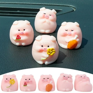 Đồ Chơi Mô Hình Chú Heo Hồng mini Bằng Nhựa resin Dễ Thương Trang Trí Bảng Điều Khiển Xe Hơi / Văn Phòng Làm Quà Tặng / Trang Trí Nội Thất Xe Hơi