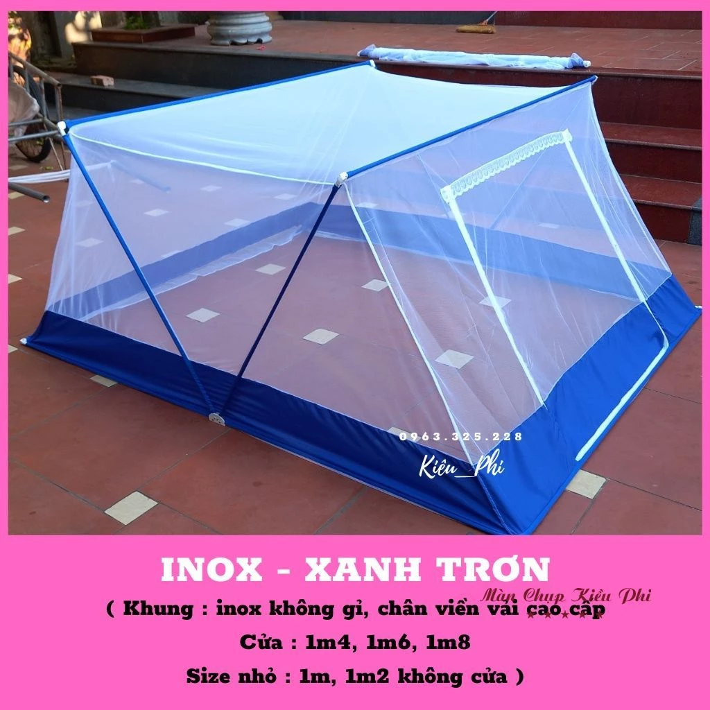 Màn khung chụp tự bung kiểu xếp thông minh cao cấp - Mùng xếp inox ngủ chống muỗi cho người lớn