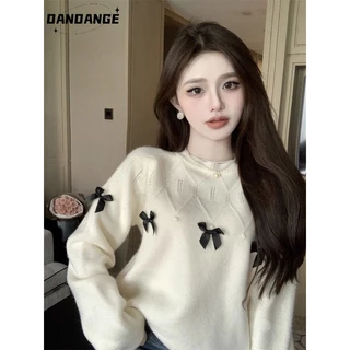 DANDANGE Áo Len áo khoác cardigan Korean Cute Popular Minimalist WMY2300HCI 49Z231205