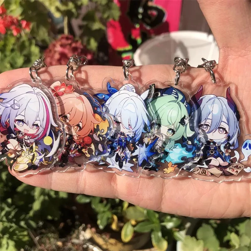 Móc Chìa Khóa Bằng acrylic Hình Nhân Vật Hoạt Hình anime honkai: Starrail Sáng Tạo