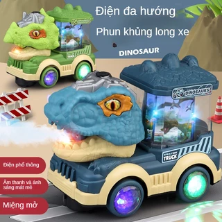 Đồ Chơi Khủng Long Phun Sương Điện Tử Có Đèn Và Nhạc Cho Bé triceratops