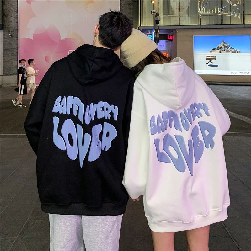 Áo Hoodie Nam Nữ Trang Phục Cặp Đôi Áo 2023 Liền Mũ Rộng Rãi Siêu Hot Instagram Mẫu Mới Mùa Xuân