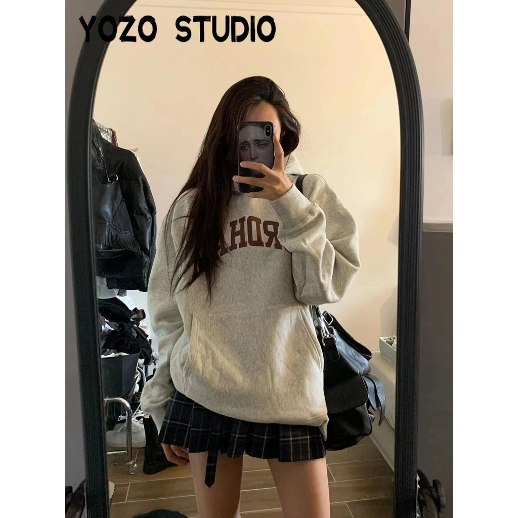 RUICHE Áo Khoác hoodie áo khoác nữ zip hoodie Độc đáo INS cổ xưa Thoải mái WWY2392R3B38Z230920