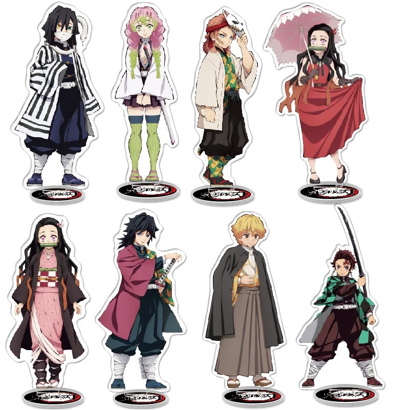 Mô hình Standee Comic Demon Slayer Nezuko Kamado Tanjirou Acrylic fgf Phụ kiện trang trí để bàn góc học tập