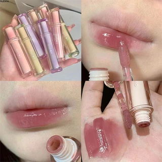 Crystal Mirror Lip Gloss Trà đá Fruity Mirror Lip Glaze Son bóng lâu trôi Son bóng trong suốt mùa hè Son bóng Lip Glaze AubessDS