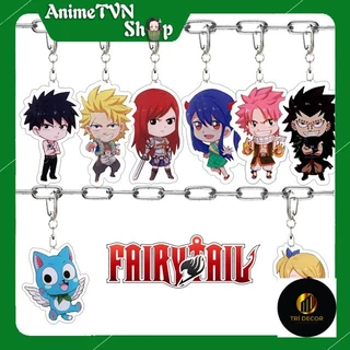 Móc khoá Mica anime Fairy Tail (Hội đuôi tiên) - Nhựa Cứng Acrylic In 2 mặt sắc nét (ảnh thật)